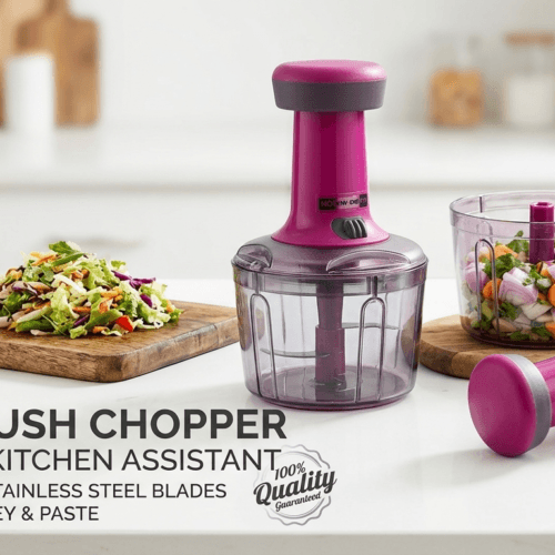 Best DTC NOVA Push Chopper 1100ml manual hand press food processor for vegetables