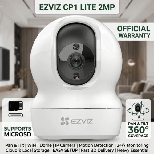 Best EZVIZ CP1 Lite 2MP Pan & Tilt WiFi Dome IP Camera with 360 degree coverage and two-way audio