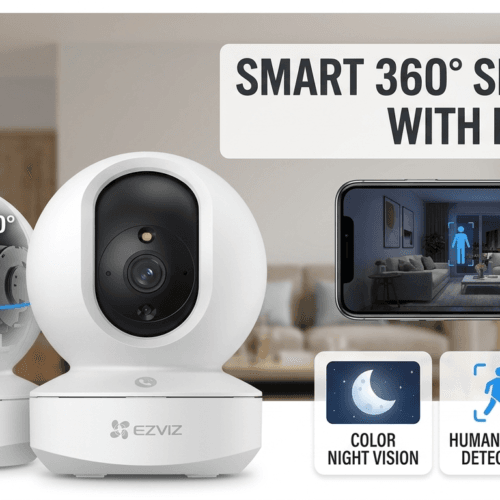 Best EZVIZ H6c Pro 2MP Smart WiFi IP Camera with 360 degree coverage and color night vision