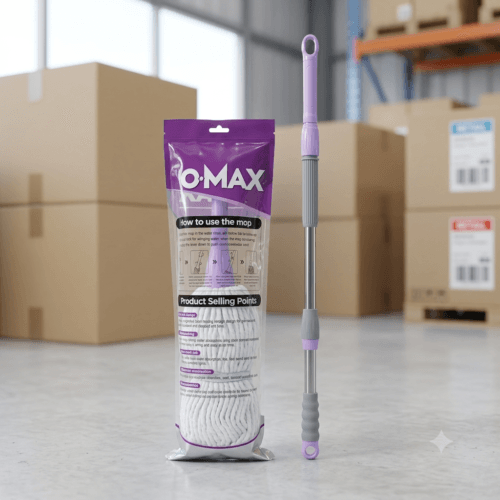 pva sponge mop with extendable handle for floor cleaning