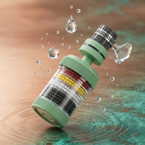 360 Rotating Faucet Tap Water Filter with 6-Fold Filtration