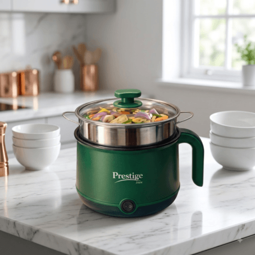 Prestige Multi Cooker 2.2L Green - High-Quality Electric Cooking Pot with Steamer