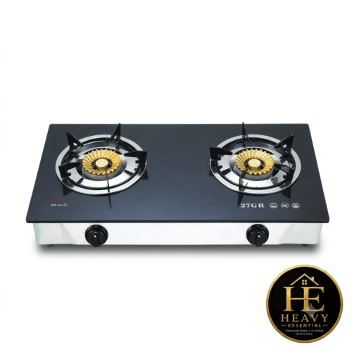Best RFL Double Glass Auto Gas Stove 27 GR Glass Top Cooktop