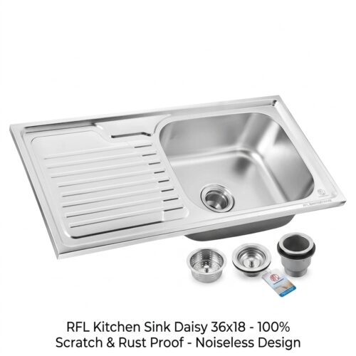 RFL Kitchen Sink Daisy 36x18 Single Bowl Stainless Steel Sink