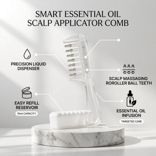 Essential Oil Scalp Applicator Comb - Hair Oiling Liquid Massager Comb