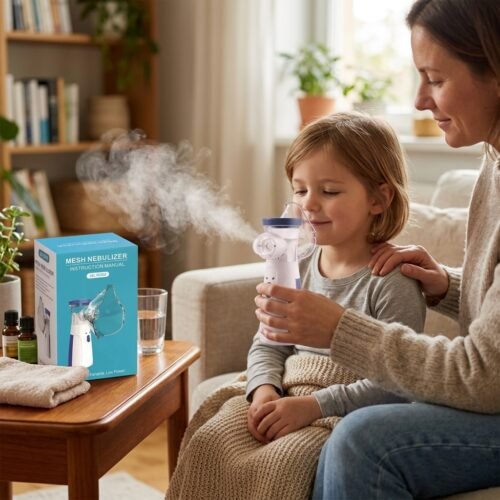 Portable Mesh Nebulizer Machine - Handheld Silent Inhaler Machine
